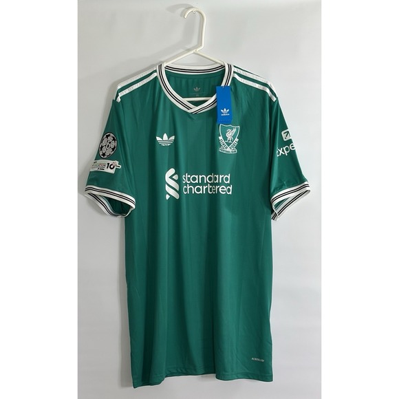 adidas Other - Adidas Liverpool FC Third Jersey 2025 2026 Green AEROREADY NWT Men's Size 5XL